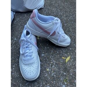 Nike Court Vision Low White Pink Sneakers Shoes CD5434-110 Womens 7.5